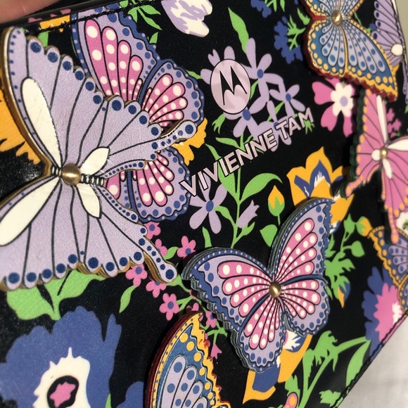 Vivienne Tam X Motorola Designer handbag Purse Bag Butterflies RUNWAY Swag - Picture 2 of 12